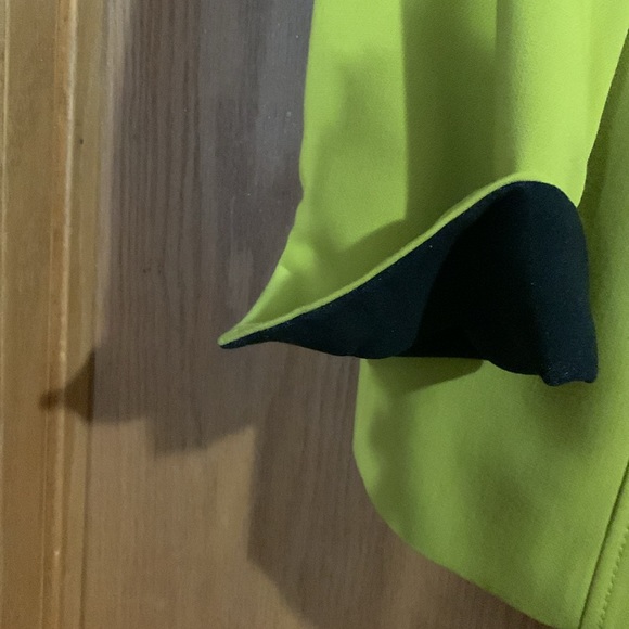 Lined jacket - Laura Plus 18 - Apple green with black - Picture 3 of 6